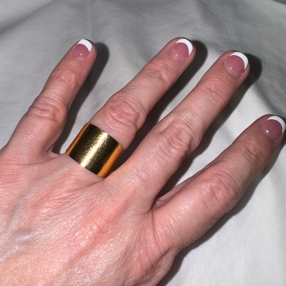 Gold Band Ring – Elegant Minimalist Stackable Jewelry